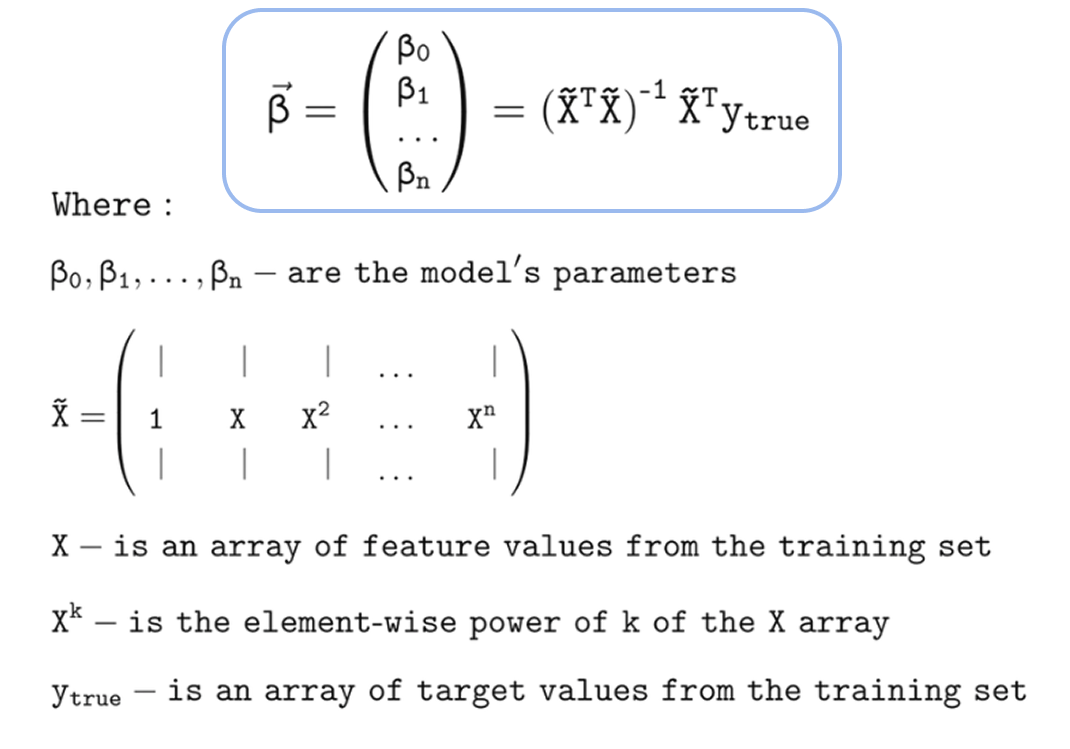 Maths normal equation