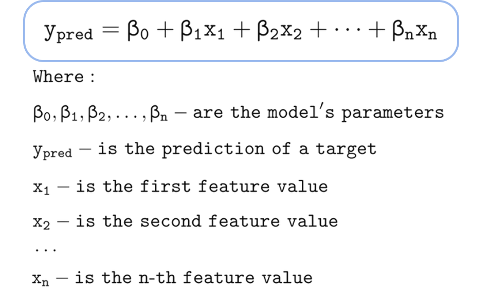 n feature equation