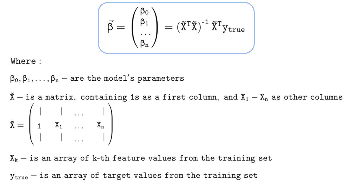 n normal equation