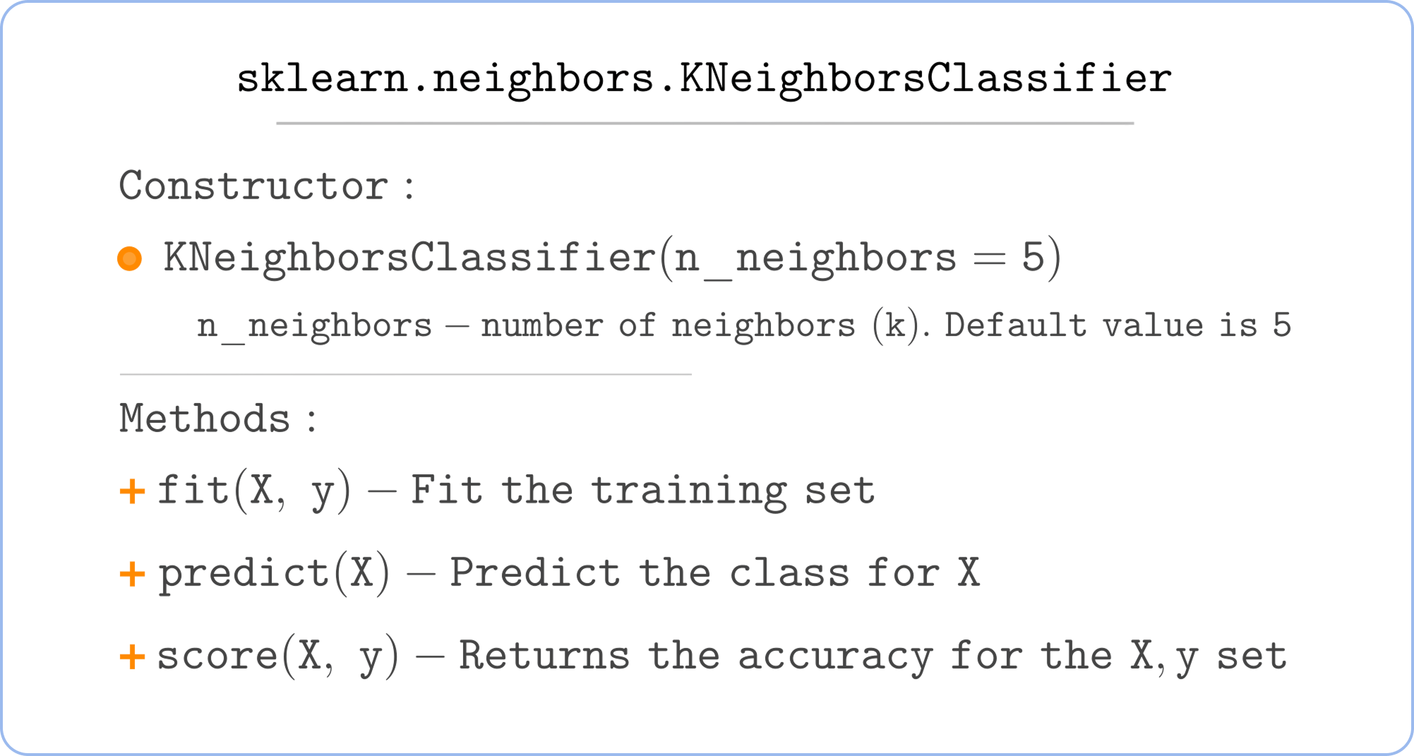 kNNClass