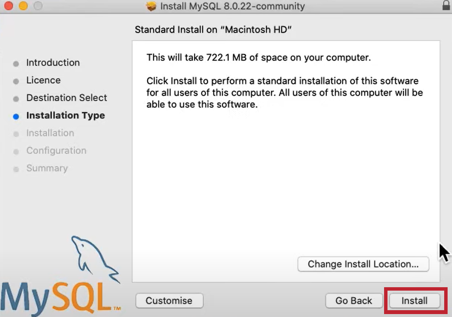 Installation MySQL for macOS