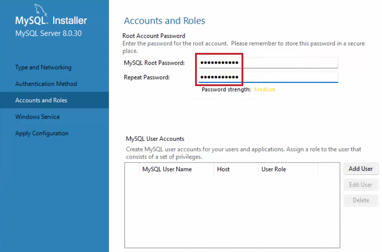 Installation MySQL for Windows