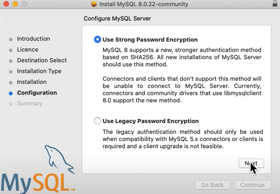 Installation MySQL for macOS